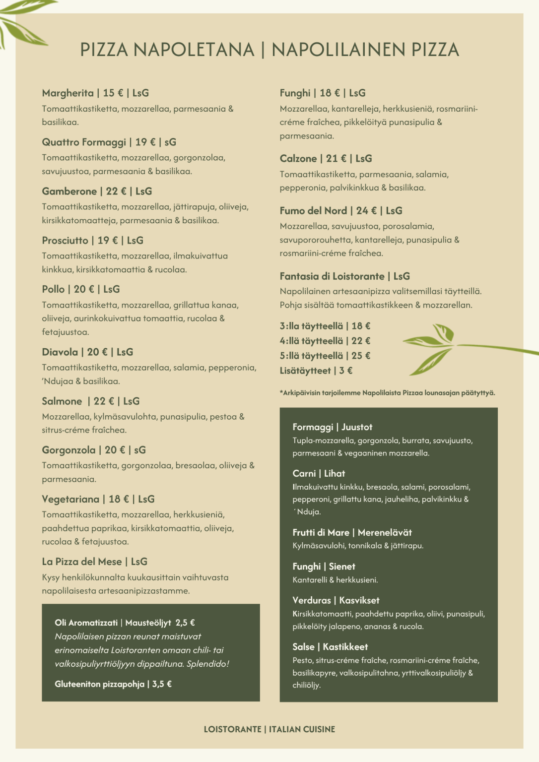 Pizza Napoletana | Napolilainen Pizza
